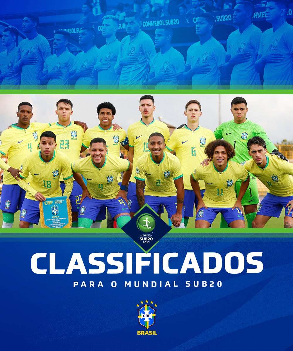 Brasil garante vaga no Mundial Sub-20