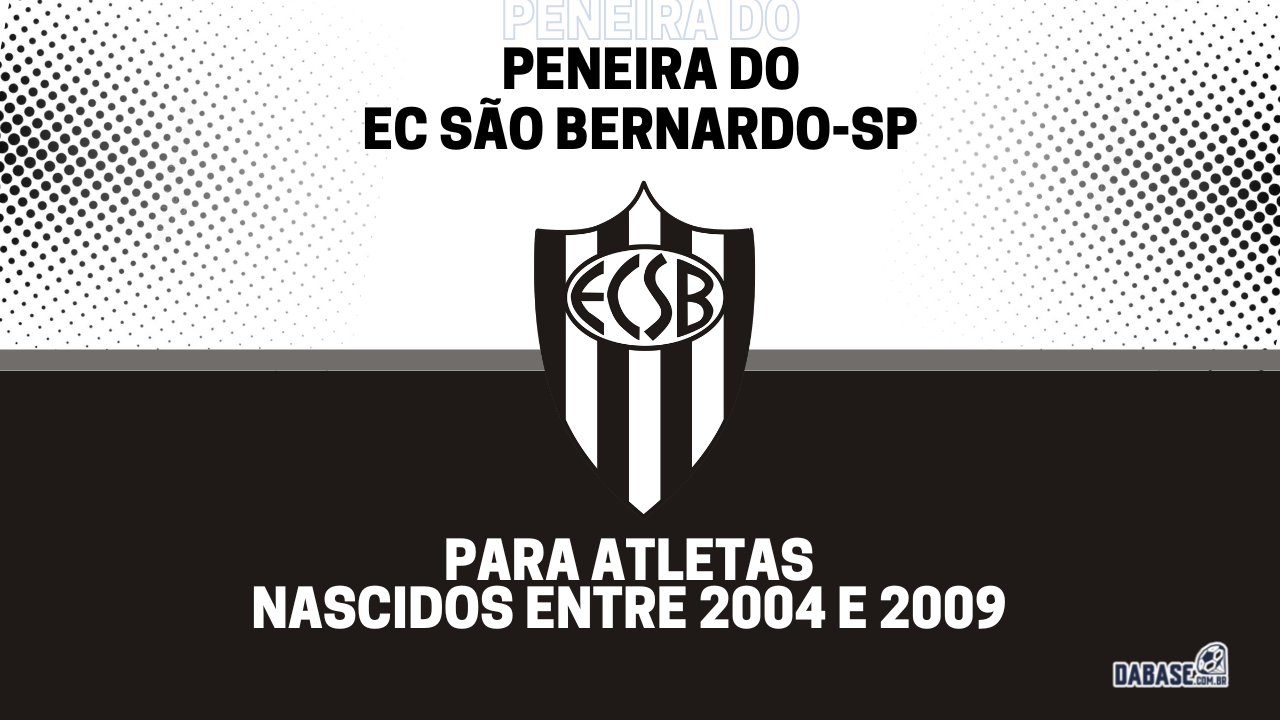 EC São Bernardo-SP realizará peneira para três categorias