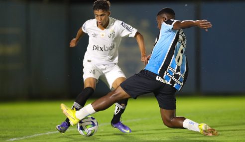 Grêmio e Santos empatam por 1 a 1 no Brasileiro Sub-20