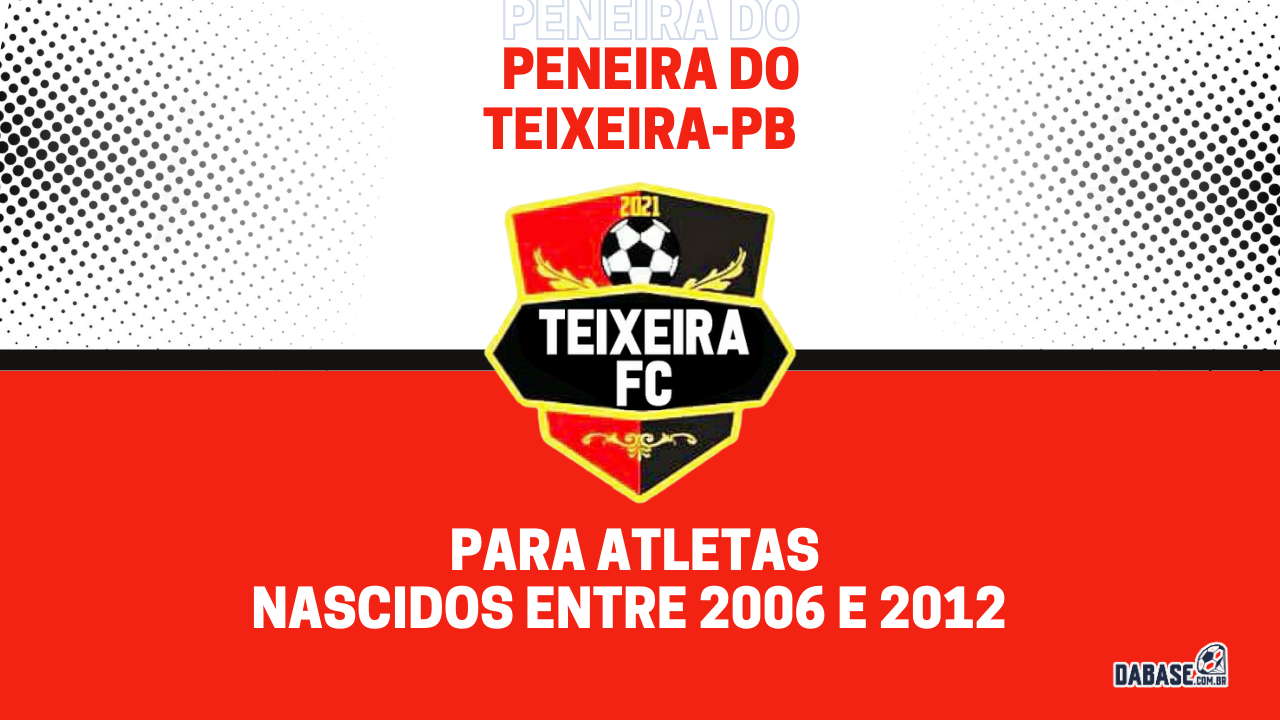 Teixeira-PB realizará peneira para três categorias
