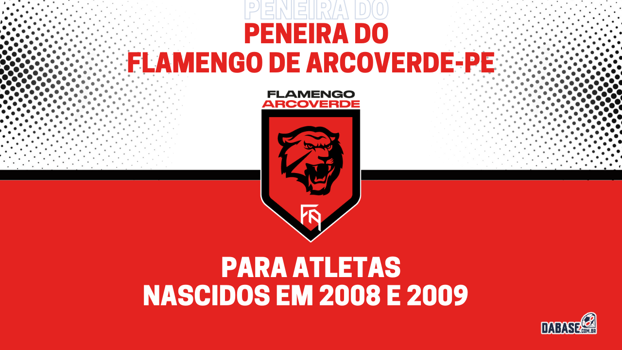 Flamengo de Arcoverde-PE realizará peneira para a categoria sub-15