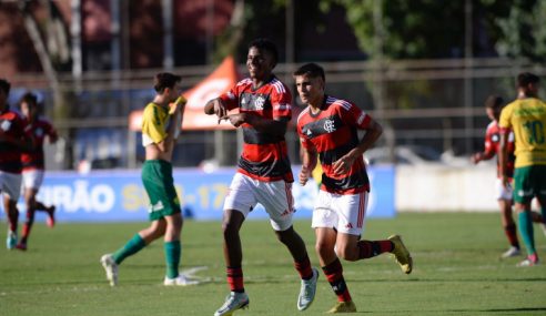 Flamengo mete 3 a 0 no Cuiabá, pela rodada inaugural do Brasileiro Sub-17
