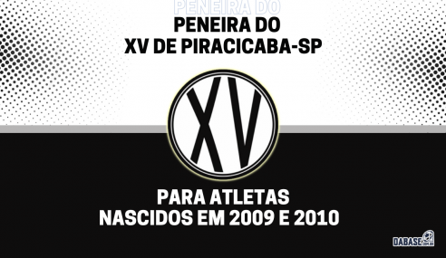 XV de Piracicaba-SP realizará peneira para a categoria sub-14
