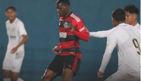 Flamengo vira sobre o Santos, fora de casa, na ida da semifinal do Brasileiro Sub-20