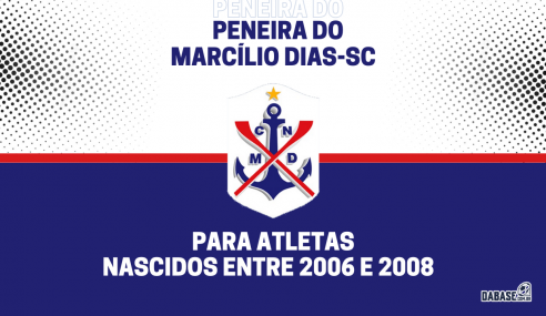 Marcílio Dias-SC realizará peneira para a categoria sub-17