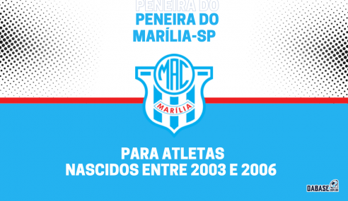 Marília-SP realizará peneira para a categoria sub-20