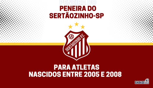 Sertãozinho-SP tem inscrições abertas de peneira para categoria sub-20