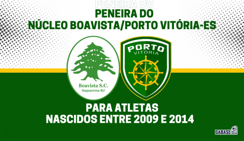 Núcleo Boavista/Porto Vitória-ES realizará peneira para três categorias