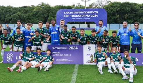 Palmeiras goleia Santos e é campeão da Liga Sub-13