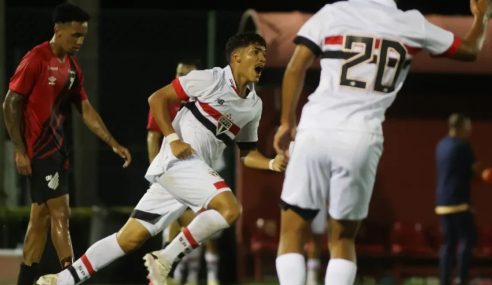 São Paulo reage contra o Athletico-PR em estreia no Brasileiro Sub-20