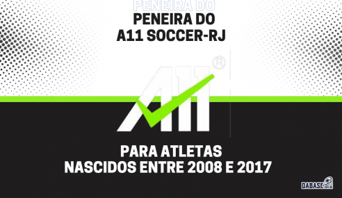 A11 Soccer-RJ realizará peneira para várias categorias