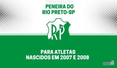 Rio Preto-SP realizará peneira para categoria sub-17