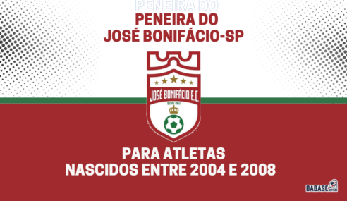 José Bonifácio-SP realizará peneira para categoria sub-20