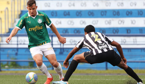 Líder Palmeiras vence o Santos pelo Brasileiro Sub-20