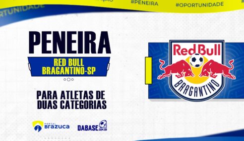 O Red Bull Bragantino – SP realizará peneira para seis categorias