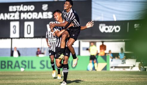 Ceará goleia e segue adiante na Copa do Brasil Sub-20