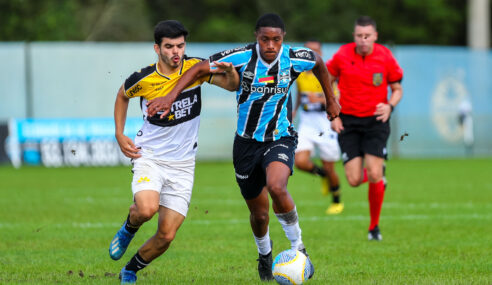 Grêmio perde em casa para o Criciúma e está fora da Copa do Brasil Sub-20