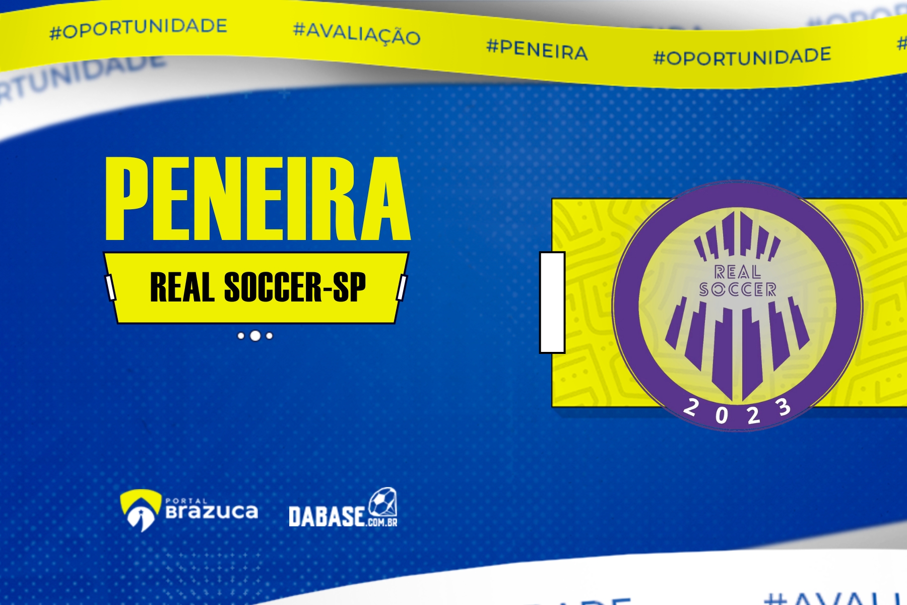 O Real Soccer-SP realizará peneira para três categorias